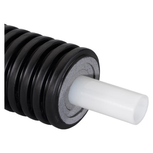 Труба теплоизолированная PE-Xa/EVOH Ecoflex Thermo Single черная Дн 40х5,5/175 Ру10 Тмакс=95C бухта 200м Uponor 1045877