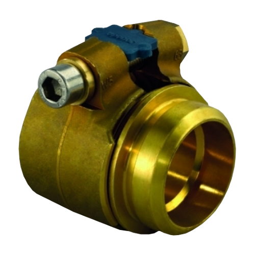 Муфта зажимная для PE-X латунь Wipex RS Дн 90х12,3 Ру10 Uponor 1047019