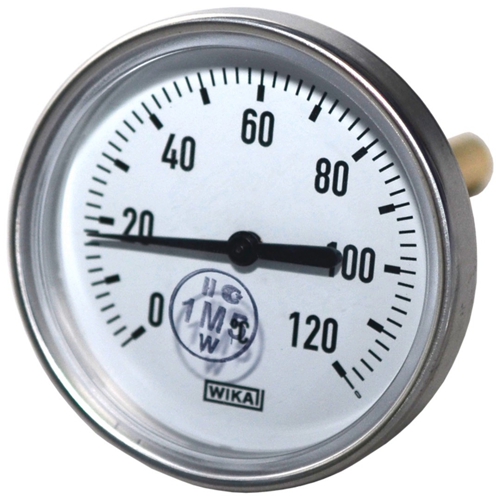 Термометр биметаллический осевой Дк100 L=40мм G1/2" 120C А5002 Wika 3906647 (36523040)