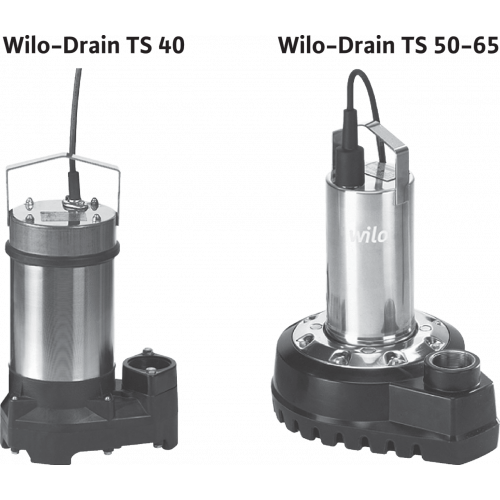 Погружной насос для сточных вод Wilo TS 40/14 3-400-50-2-10M KA