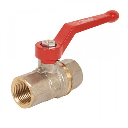 Danfoss 065B3090 Кран шаровой латунь никелирован BVR-A Ду 25 Rp1