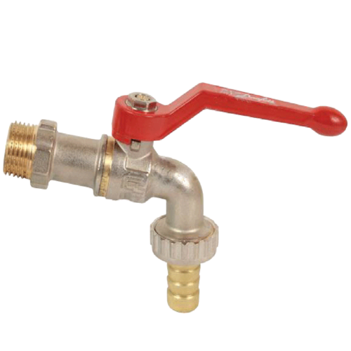 Danfoss 065B8202 Кран шаровой водоразборный латунь со штуцером BVR-С Ду 25 НР R1" рычаг